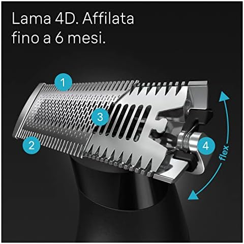 Regolabarba Uomo e Rasoio Elettrico Barba Series X, Xt5200, Nero