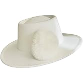 L'ouve Big Wide Brim Women Fedora Hat Women Vintage Warm Wool Panama Hat Felt Jazz Hat 2024