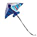 Besra 60inch Colorful Plane Kite Easy to Fly Aircraft Nylon Kite for Kids & Adults (Blue)