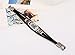 MORE FUN Punk Style Woven Rope Black Leather Triple Brand Bracelet With Metal Clasp