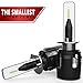H1 LED Headlight Bulbs - The Smallest LED Car Headlamps - Extremely Bright: 10000 lumens - LED Conversion Kit - 6500K White LED Light - SUTU AUTO - 80W CHIP CSP - Low beam/high beam - w/Canbus/Decoder