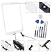 Touch Screen Digitizer for iPad Air 2 9.7 inch - 2nd Generation iPad Air Front Glass Replacement with Home Button & Tool Repair Kit (A1566, A1567) - White
