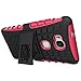 Honor 5X Case, Sophmy Hybrid Dual Layer Armor Protective Case Cover with Kickstand for Huawei Honor 5X [Shockproof Case] (Pink)