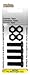 Cruiser Accessories 80150 License Plate Frame Fasteners, Metric-Nylon, Black