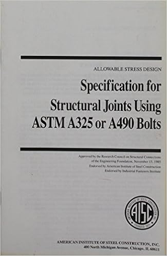 Specification For Structural Joints Using Astm A325 Or A490 Bolts June 2000 Astm Amazon Com Books