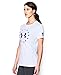 Under Armour Women's Freedom Logo Short Sleeve, White/Deep Orchid, Medium