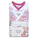 Cambria Baby 100% Organic Kimono Gowns. Side Snaps with Built in Mitts. (0-3 Months, Pink Floral Arrows and Hearts)