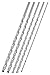 Neiko 10047A 12" Extra Long Drill Bit Set, 5 Piece | 1/8", 3/16", 1/4", 5/16", 3/8" primary