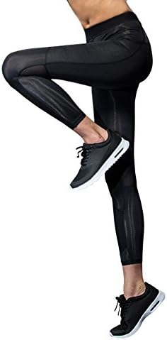 ClubFit Women's Moisture Wicking Anti Bacterial Thermal Conductivity Full Length Base Layer Activewear Compression Leggings (Z-Black - Size S)