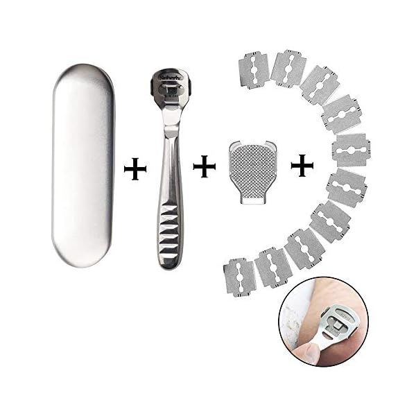 zukabmw-Pedicure-Callus-Shaver-Foot-File-Care-Hard-Skin-Remover-Callus-Shaver-Sets-with-Case-Foot-File-Heads-10-Replacement-Blade-for-Hand-Feet zukabmw Pedicure Callus Shaver Foot File Care Hard Skin Remover Callus Shaver Sets with Case, Foot File Heads & 10…