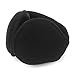 Flammi Unisex Winter Earmuffs Foldable Fleece Ear Warmers (Black A)