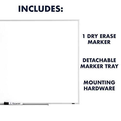 3 Quartet+Dry+Erase+Whiteboard+Aluminum+75123