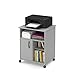 South Shore Printer Cart on Wheels, Soft Gray