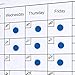Scribble 1 Inch Office Magnets (20 Pack) – Blue Round Memo Magnets for Refrigerator, Whiteboard, Locker, and Classroom