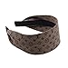 Girliber Handmade Brown Clover Headband 2.5'' Wide