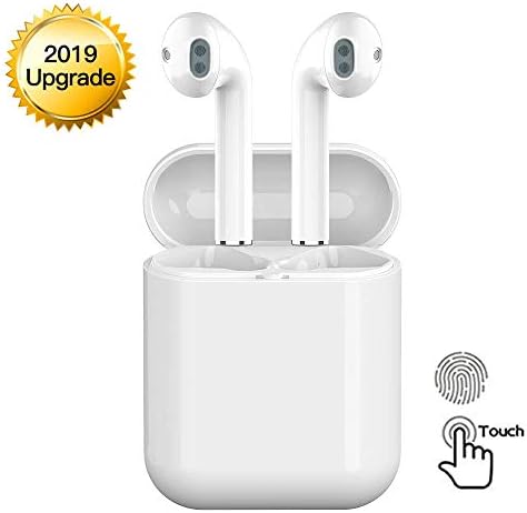 Ice cherries Bluetooth Headset 5.0,Wireless Bluetooth Headset, Wireless Touch Bluetooth Headset, with Hi-Fi Stereo, binaural Automatic Call Pairing, for Apple Airpods Android iPhone