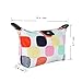 Parateck Zipper Closure Waterproof Makeup Bag Cosmetic Pouch Travel Bag Tote for Women Girls (White)