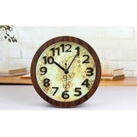 HLBJ Retro Alarm Clock European Retro Nautical map Creative countertop Clock Table