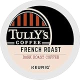 Tully's Coffee, French Roast, Single-Serve Keurig K-Cup Pods, Dark Roast Coffee, 96-Count (4 Boxes of 24 Pods)