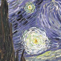 Kindle Fire HD 8.9" Skin Kit/Decal - Starry Night - Vincent Van Gogh