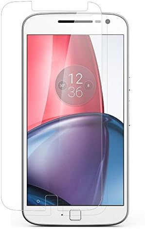 Moto G4 Plus Glass Screen Protector Set By GTRADE [2 Pack] Tempered Glass Touch Screen Covers - Anti Bubble &amp; Scratch Resistant - Oleophobic Coating - Clear HD 99.9% Transparency
