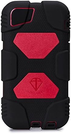 Iphone 6 Case, Aceguarder® New Hot [Shockproof] [Light Weight] [Rainproof] Extreme Duty Screen Protector Cover Case with Stand for Iphone 6 4.7 Inch (Black/red)