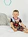 Disney Cars Toddler Boys 3 Piece Shorts Pajamas Set (4T, Red/Black)