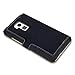 HTC One Max Low Profile Faux Leather Wallet Case with Viewing Stand - By Covert (Black)