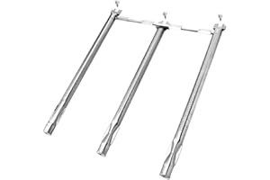 304 Stainless Steel Grill Burner Replacement Kit for Weber for Spirit 300 Series, Includes 18 in Left/Right Burners, 17.75 in