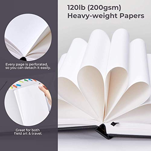 Ohuhu Sketchbook Marker Paper Pad 8.3"x8.3" Square Art Sketch Book