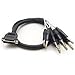 Seismic Audio Speakers DB25 to 8 Channel ¼” TRS 3 Foot D-Sub Snake Cable, Patch Bay Interface Modular Cable