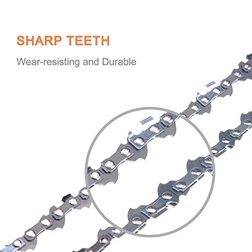 image for SUNGATOR 3-Pack 8 Inch Chainsaw Chain SG-S33, 3/8