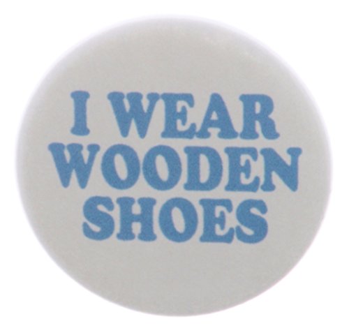 A&T Designs I Wear Wooden Shoes 2.25" Keychain Clog Dutch Holland