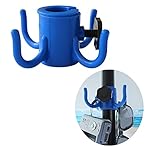 Ammsun New Beach Umbrella Hanging Hook,4-prongs Plastic Umbrellas Hook Hanging for Towels /Camera/Sunglasses/ Bags,Fit for Beach,Camping Trips, Blue