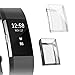 Fibit Charge 2 Screen Protector, Cuteey Slim Soft Full Cover Case for Fitbit Charge 2 Smart Watch Accessories