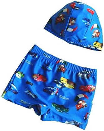 Zerci Baby Boys Swimwear Cute Board Shorts Swim Trunk With Swim Cap