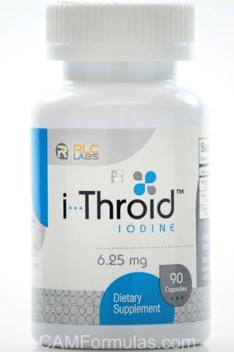 RLC Labs - I-Throid Iodine Dietary Supplement - 90 Capsules 12.5 mg by RLC Labs