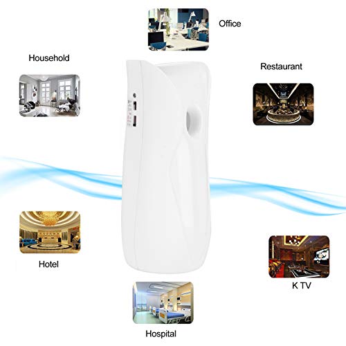 300ml automatische parfum dispenser verstelbare geur spray machine luchtverfrisser wit - Afbeelding 3