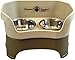 Neater Feeder Deluxe Mess Proof Dog Bowls Elevated for Large Breed – Made in USA – No Spill Raised Dog Food Bowl Stand – Stainless Steel Food and Water Bowl Set, Pet Dish Feeding Station, Cappuccino