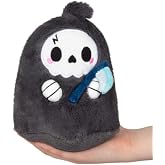 Squishable - Snugglemi Snackers Reaper - Spooky Collection - 7 in - Soft Toy Collectible Stuffed Animal - Beans