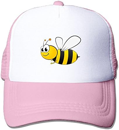 MULTY9 - Cartoon Bee - Adult Unisex Adjustable Mesh Back Cap Baseball Hat Pink