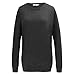 Dutebare Women Long Sleeve Round Neck Sweatshirt Loose Tunics Shirts Casual Blouses Tops With Pocket