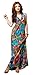 Leward Women Flaming Empire Waist Summer Boho Halter V-Neck Long Beach Dresses Blue