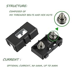 SIGANDG Midi Fuse Holder and 2 Pieces 100A Midi