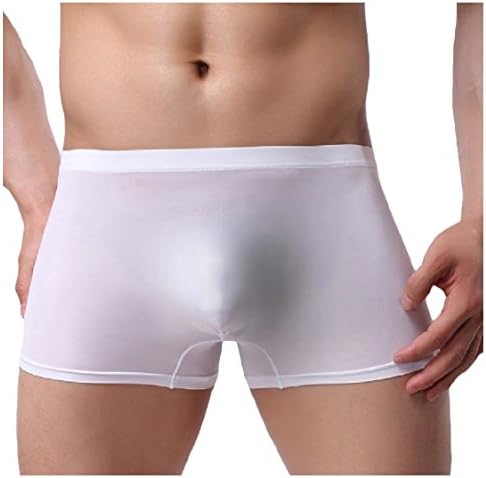 Freely Mens Breathable Fitness Full-Cut Comfy Ice Silk Seamless Boxer Briefs