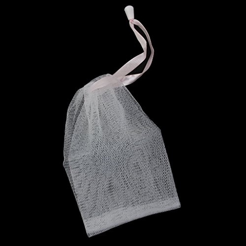 AHA 5 Bags Random Color Double Layer ECO Soap Saver Bag for Shower Bubbles Maker Sack Sock Pouch Holder Mesh Net Bags sold by AHA WINWIN LLC