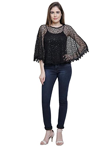 matelco party wear cape poncho - free size