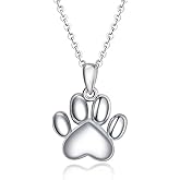 Paw Urn Necklace Cremation Jewelry for Ashes for Dog/Cat Paw Print Pet Urn Pendant Memorial Keepsake Ashes Locket for Women Men