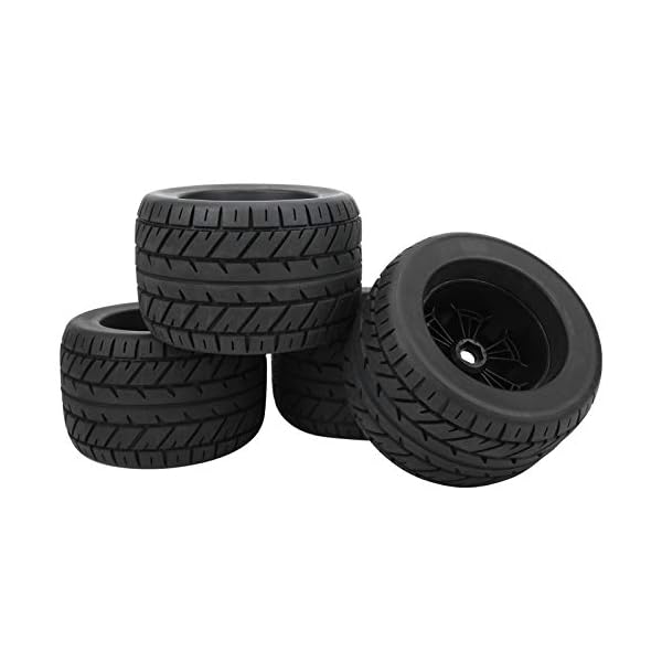 GAOX 4 STÜCKE 1/8 RC Auto Gummireifen Felgen LKW Räder Für ZD Racing Accessars Teile 165x104mm