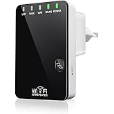 WiFi Range Extender Signal Booster - Covers up to 1,500 Sq.ft and 45 Devices, Up to 300Mbps, Internet Booster Wireless Repeat